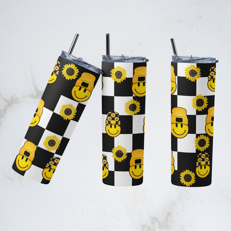 Retro Smiley Face 20oz tumbler, Happy Face Pattern - Vintage Smiley-1.jpg