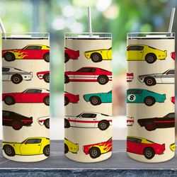 classic racing carsr tumbler, classic racing carsr skinny tumbler