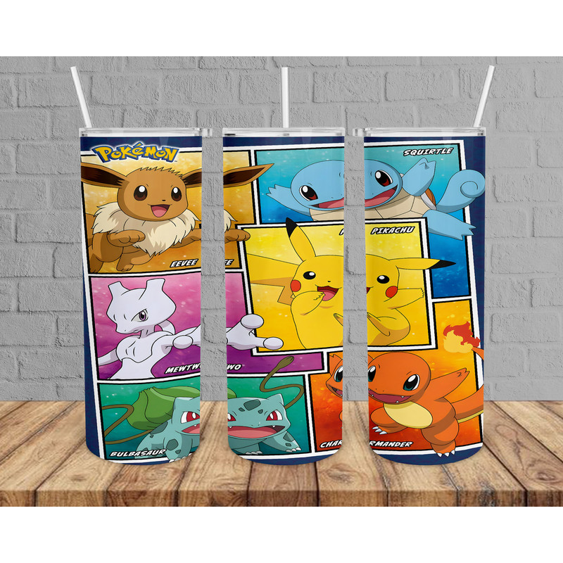 Kids Cartoon Pokemon Love Tumbler,Kids Cartoon Pokemon Love Skinny Tumbler,Kid Movie Tumbler.png