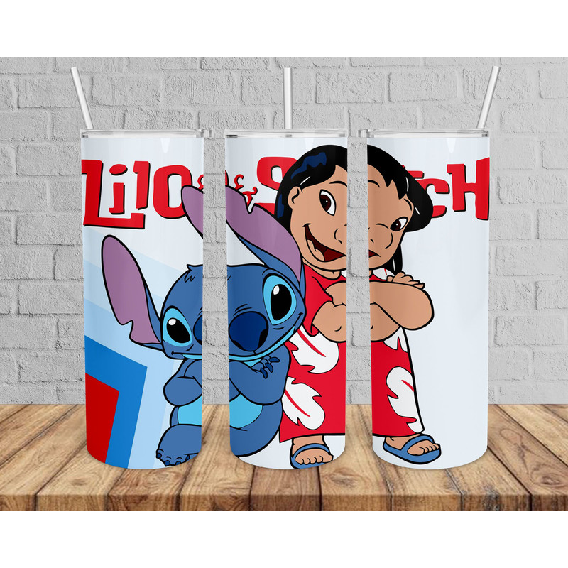 Kids Cartoon Sublimation Lilo Stich Tumbler,Kids Cartoon Sublimation Lilo Stich Skinny Tumbler,Kid Movie Tumbler.png
