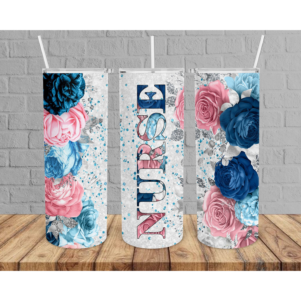 Nurse Flower Tumbler,Nurse Flower Skinny Tumbler,Kid Movie Tumbler.png