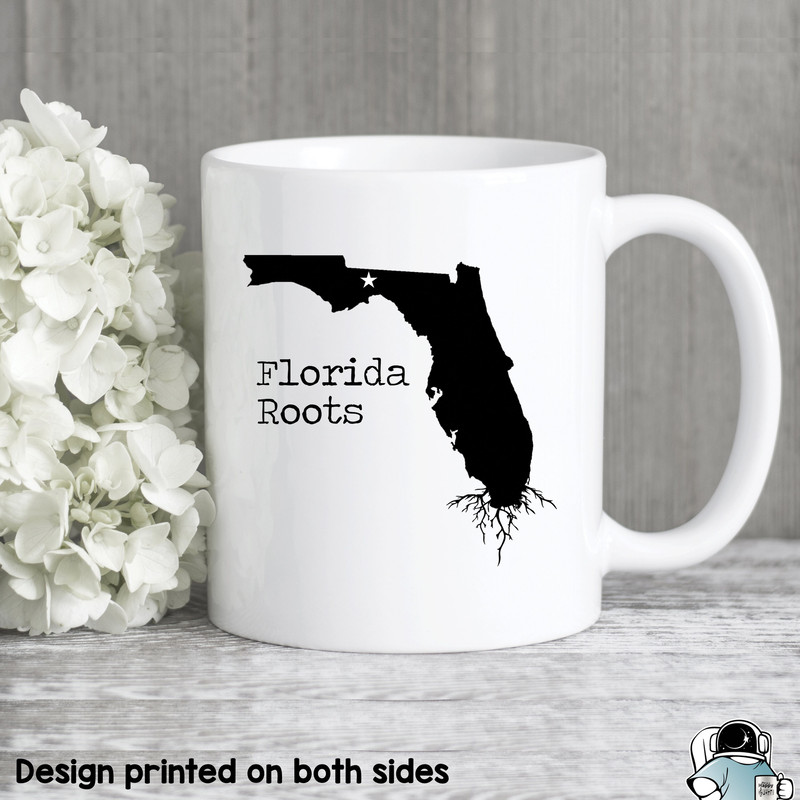 Florida Mug, Florida Gift, Florida Map, Florida Coffee Mug, FL State Mug, Florida Roots Mug, Love Florida, State of Florida - 1.jpg