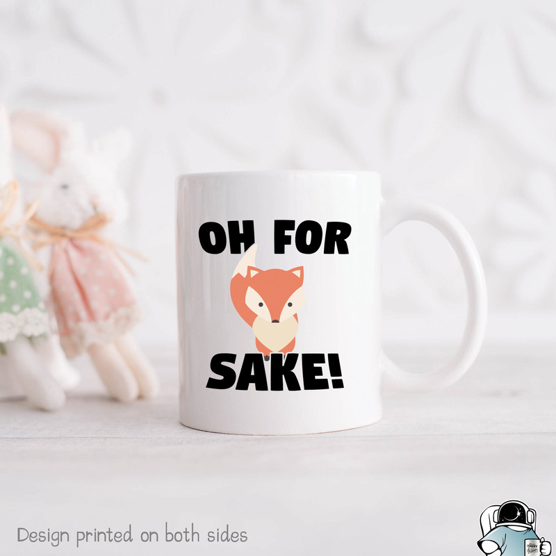 Fox Mug, For Fox Sake Mug, Fox Coffee Mug, Fox Gifts, Gifts For Animal Lover, Animal Mug, Fox Cup, Fox Lover, Fox Pun Mug - 1.jpg