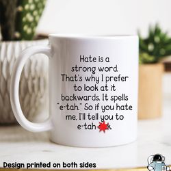 mature coffee mug, offensive mug, e-tah dick mug,