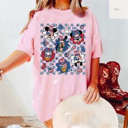 mickey and friends, mickey shirt, minnie shirt, donald shirt, disney 4th of july, independence shirt, disney independenc