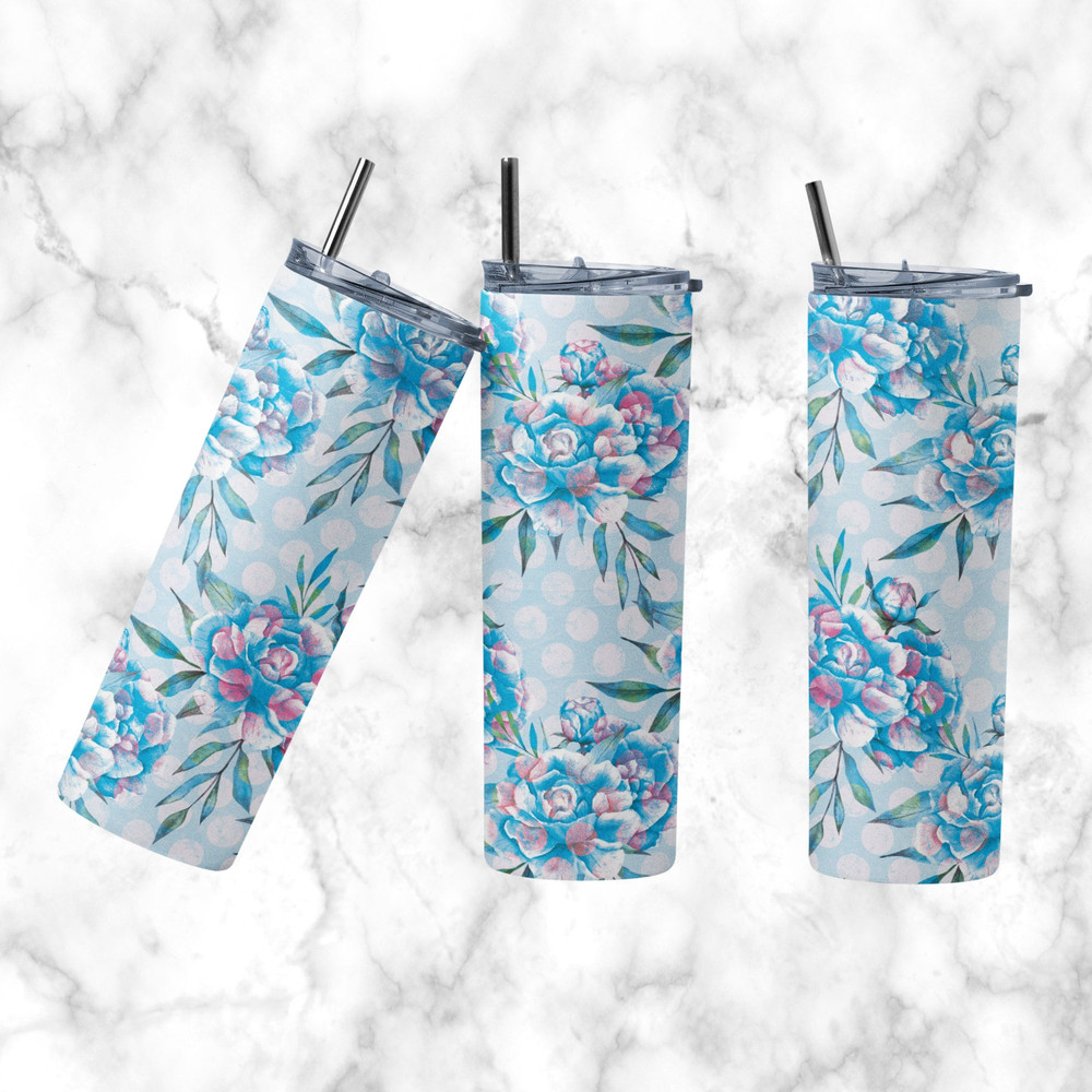 Rose Tumbler Wrap 20oz Floral Tumbler Sublimation PNG  Digital Files Instant Download  Sublimation Designs-1.jpg