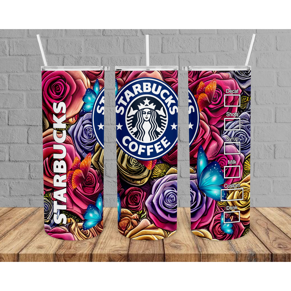 Starbucks Colorful Flower Tumbler,Starbucks Colorful Flower Skinny Tumbler,Kid Movie Tumbler.png