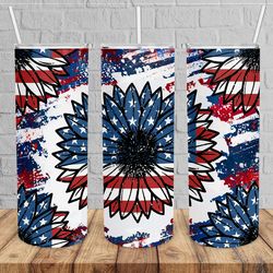 sunflower 4th of july tumbler,sunflower 4th of july skinny tumbler,kid movie tumbler