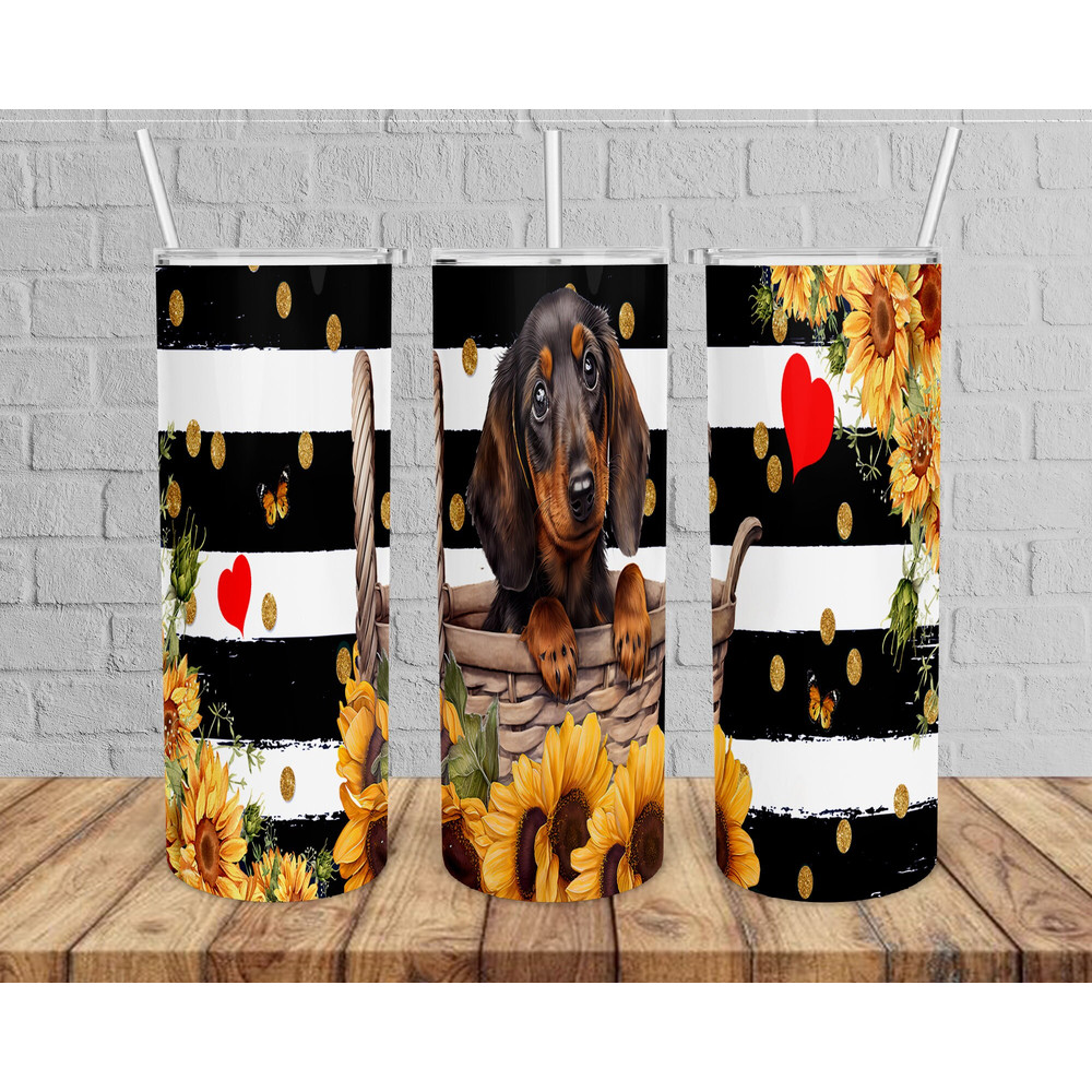 Sunflower Dog Tumbler,Sunflower Dog Skinny Tumbler,Kid Movie Tumbler.png