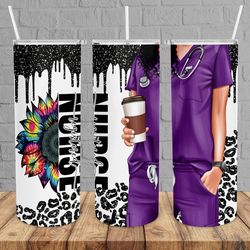 tiedie nurse tumbler,tiedie nurse skinny tumbler,kid movie tumbler