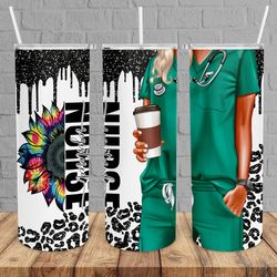 tiedie sunflower nurse tumbler,tiedie sunflower nurse skinny tumbler,kid movie tumbler