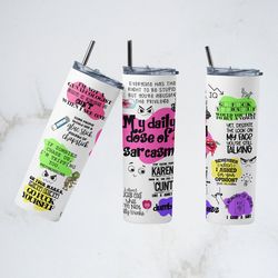 free cat funny tumbler, sarcastic fuck tumbler, sarcastic fuck skinny tumbler