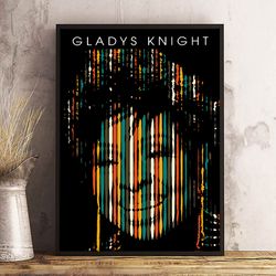 gladys knight poster, musical iconmusic poster, soul music poster, singer poster, wall art, wall decor, prints