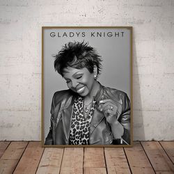 gladys knight poster, gladys unleashedmusic poster, soul music poster, singer poster, wall art, wall decor, prints