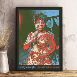 gladys knight poster, sonic elegancemusic poster, soul music poster, singer poster, wall art, wall decor, prints