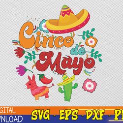 cinco de mayo, funny mexican fiesta 5 de mayo svg, eps, png, dxf, digital download