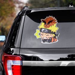 naruto sticker, manga decal, anime sticker, anime decal, manga sticker, naruto decal, uzumaki naruto decal
