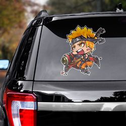 naruto sticker, manga decal, anime sticker, manga sticker, naruto decal, anime decal, uzumaki naruto decal