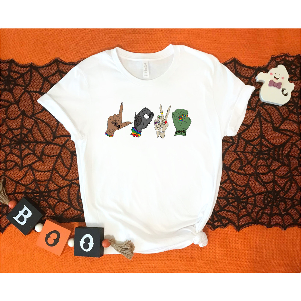 Halloween Monster Love T-shirt, LGBT Halloween Shirt, Halloween T-shirt, Funny Halloween Shirts, Gay Hallo, LGBTQ Pride Shirt, LGBTQ Love - 3.jpg