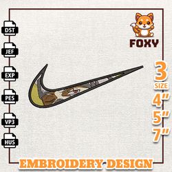 nike kakashi anime embroidery design, nike anime embroidery design, best anime embroidery design, instant download