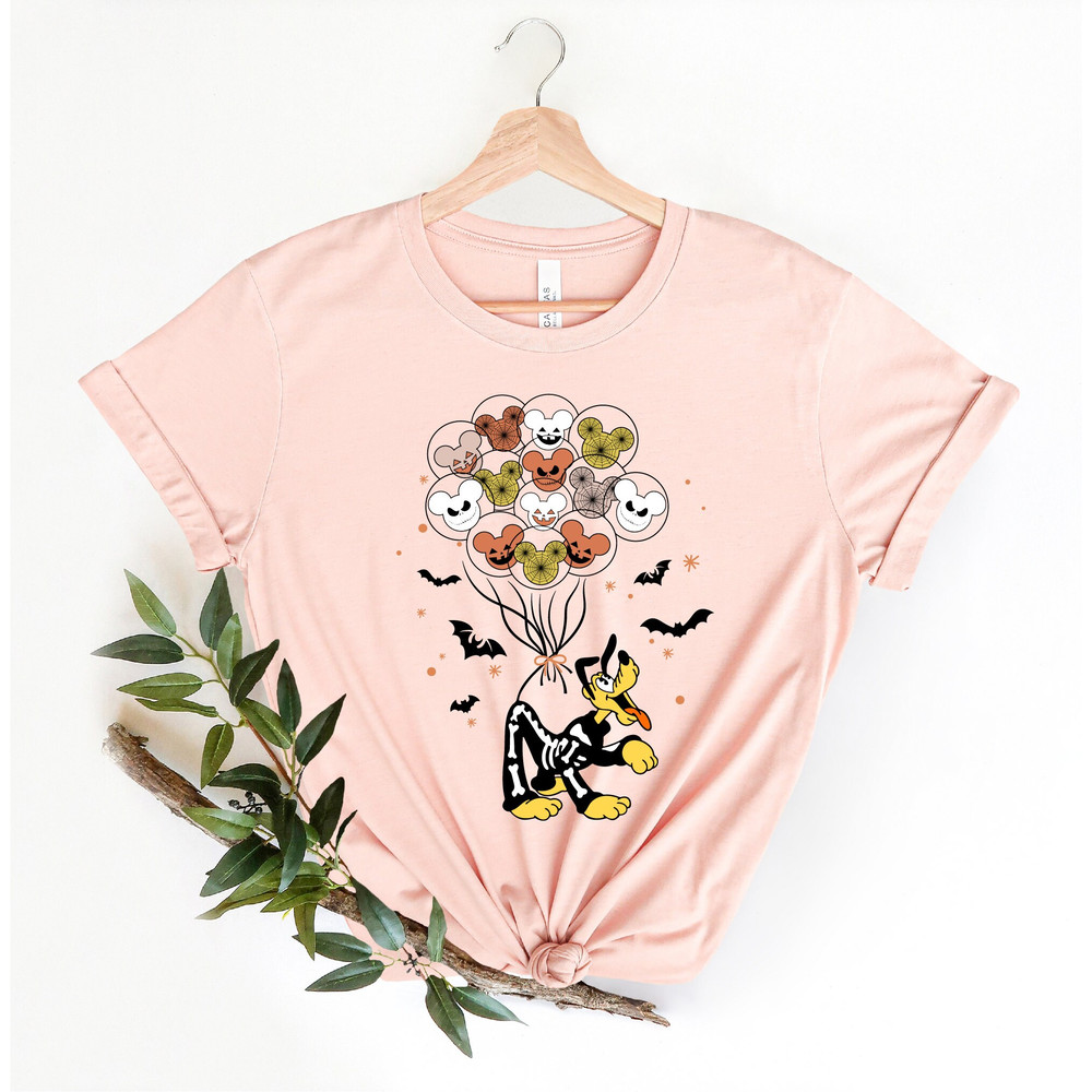 Disney Skeleton Balloon Shirt, Disney Halloween Matching Shirt, Disney Balloon Shirt, Mickey Minnie and Friends, Disney Trip Family Shirt - 4.jpg