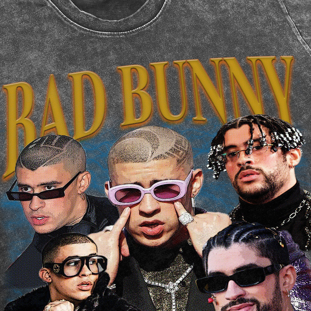 BAD BUNNY Benito Antonio Vintage Washed Shirt,Hiphop Rapper Homage Graphic Unisex T-Shirt, MartÃnez Ocasio Retro 90's Fans Tee Gift - 3.jpg