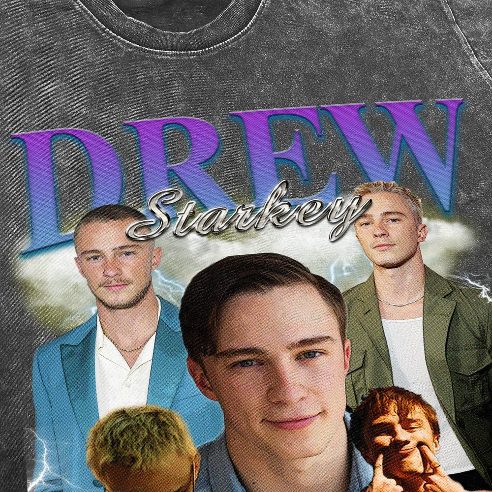Drew Starkey Vintage Washed Shirt, Actor Retro 90's T-Shirt, Fans Gift For Women, Homage Tee For Men - 3.jpg