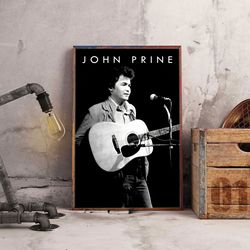 john prine poster, timeless troubadourmusic poster, country folk music poster, singer poster, wall art, wall decor