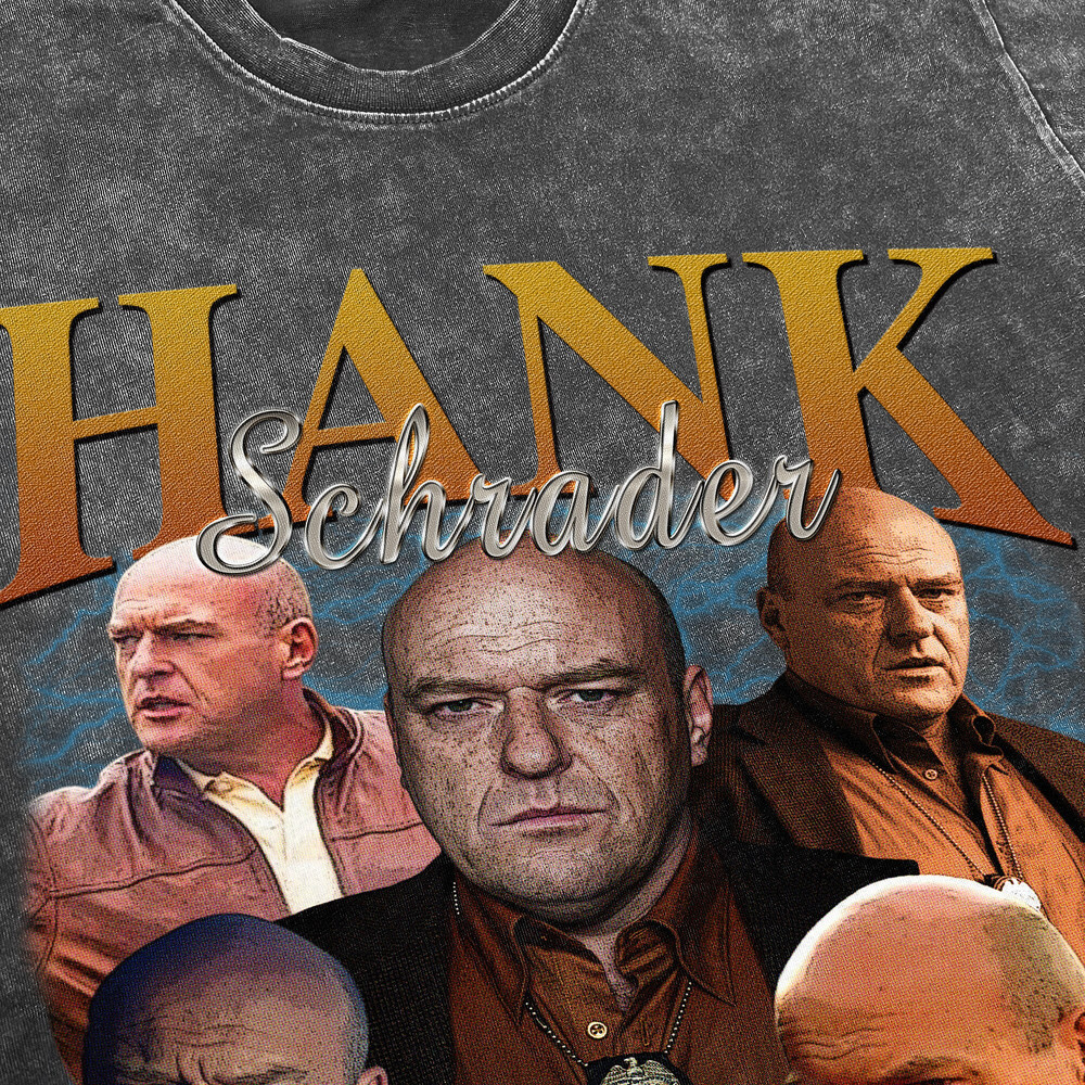 Hank Schrader Vintage Washed Shirt, Actor Homage Graphic Unisex T-Shirt, Bootleg Retro 90's Fans Tee Gift - 3.jpg