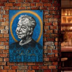 john prine poster, heartfelt harmonymusic poster, country folk music poster, singer poster, wall art, wall decor, prints