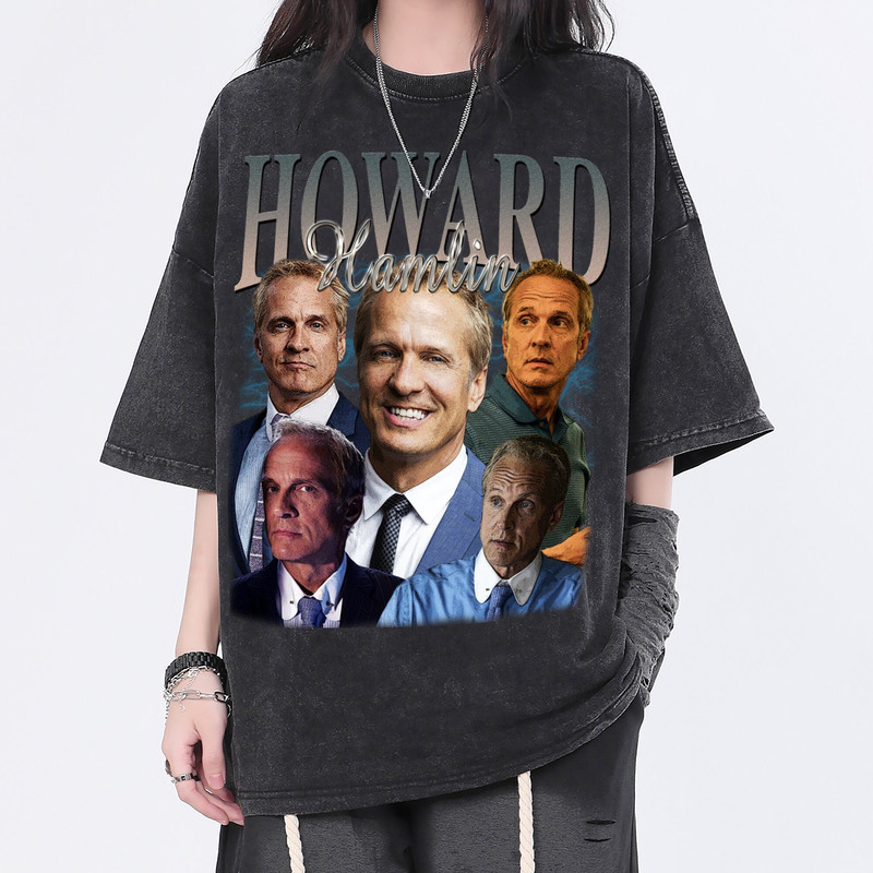 Howard Hamlin Vintage Washed Shirt, Actor Homage Graphic Unisex T-Shirt, Bootleg Retro 90's Fans Tee Gift - 1.jpg