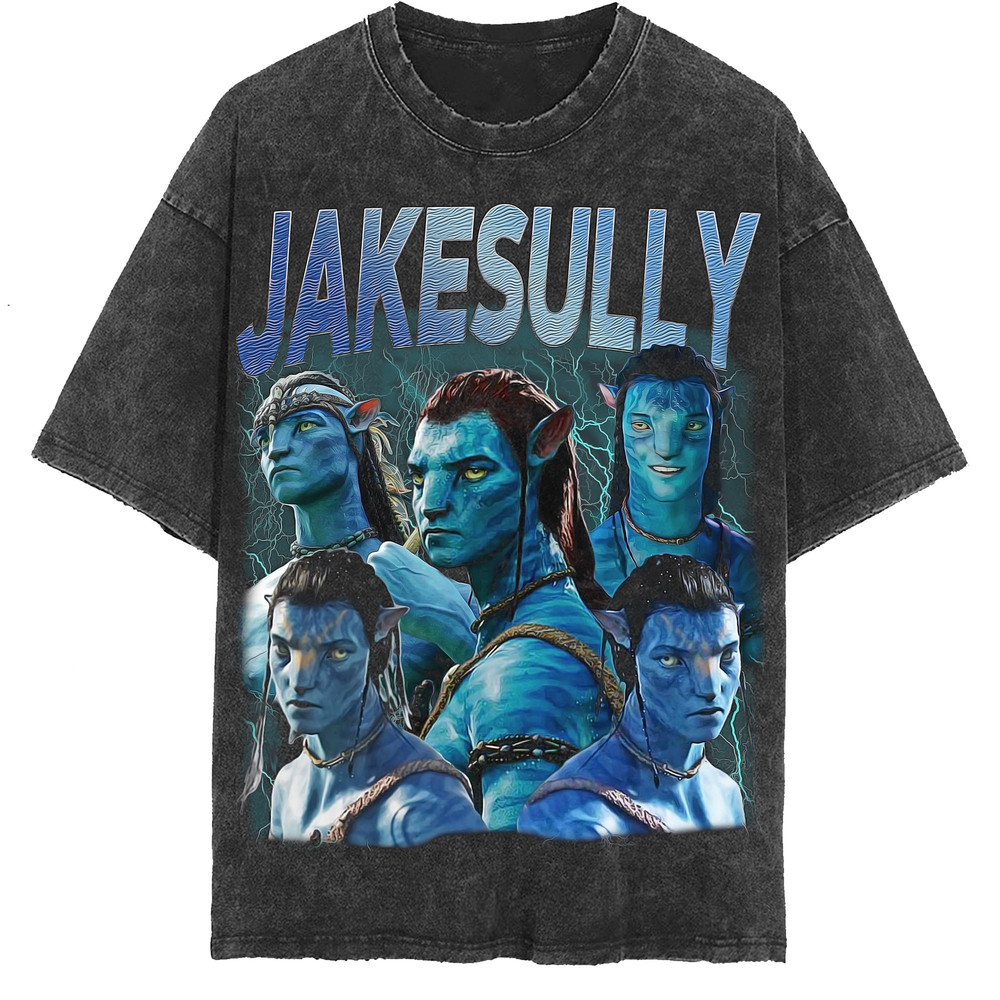 Jake Sully Vintage Homage T-Shirt,Avatar JAKESULLY Washed Tee,Funny Internet Icon Legend Meme Gift,Retro 90's Shirt - 2.jpg