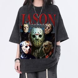 jason voorhees vintage washed shirt, actor homage gr
