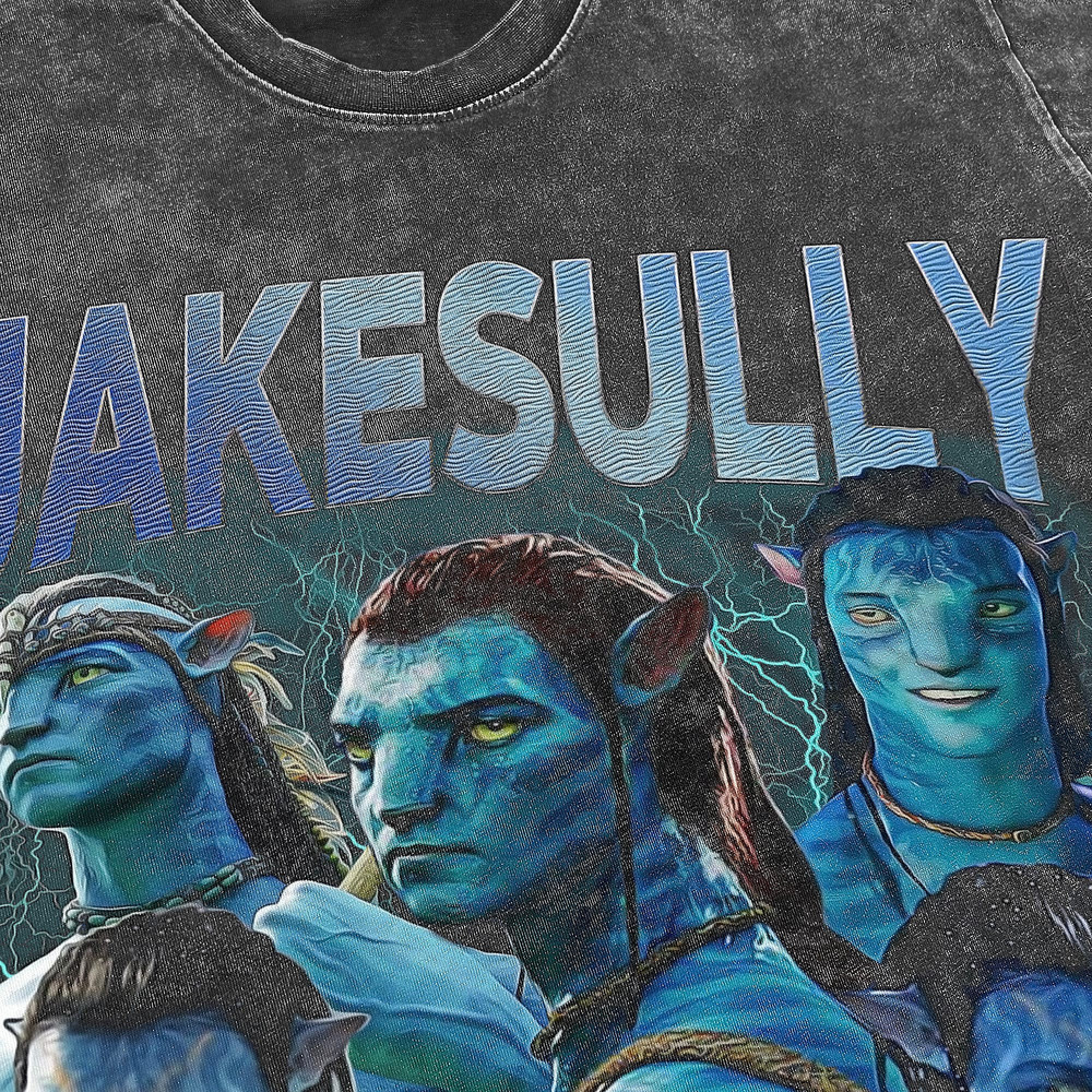 Jake Sully Vintage Homage T-Shirt,Avatar JAKESULLY Washed Tee,Funny Internet Icon Legend Meme Gift,Retro 90's Shirt - 3.jpg