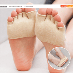 Elastic Foot Toe Separator Corrector And Relief Gel Pad Hallux Valgus Protector Bunion Adjuster Pain Relief Straighten