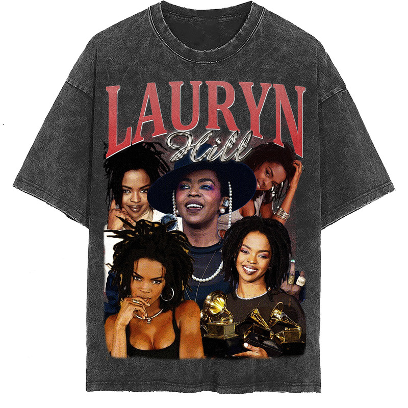 Lauryn Hill Vintage Washed Shirt, Hill Rapp Unisex Homage Tee , Fans Gift For Women, Retro 90's T-Shirt For Men - 2.jpg