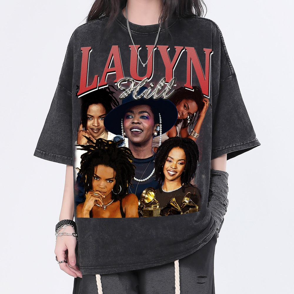 Lauryn Hill Vintage Washed Shirt, Hill Rapp Unisex Homage Tee , Fans Gift For Women, Retro 90's T-Shirt For Men - 7.jpg