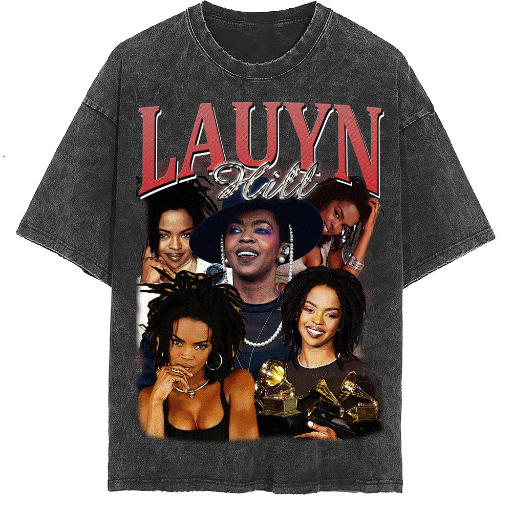 Lauryn Hill Vintage Washed Shirt, Hill Rapp Unisex Homage Tee , Fans Gift For Women, Retro 90's T-Shirt For Men - 8.jpg