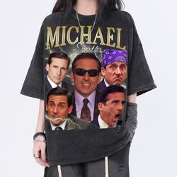 michael scott vintage washed homage t-shirt,funny in