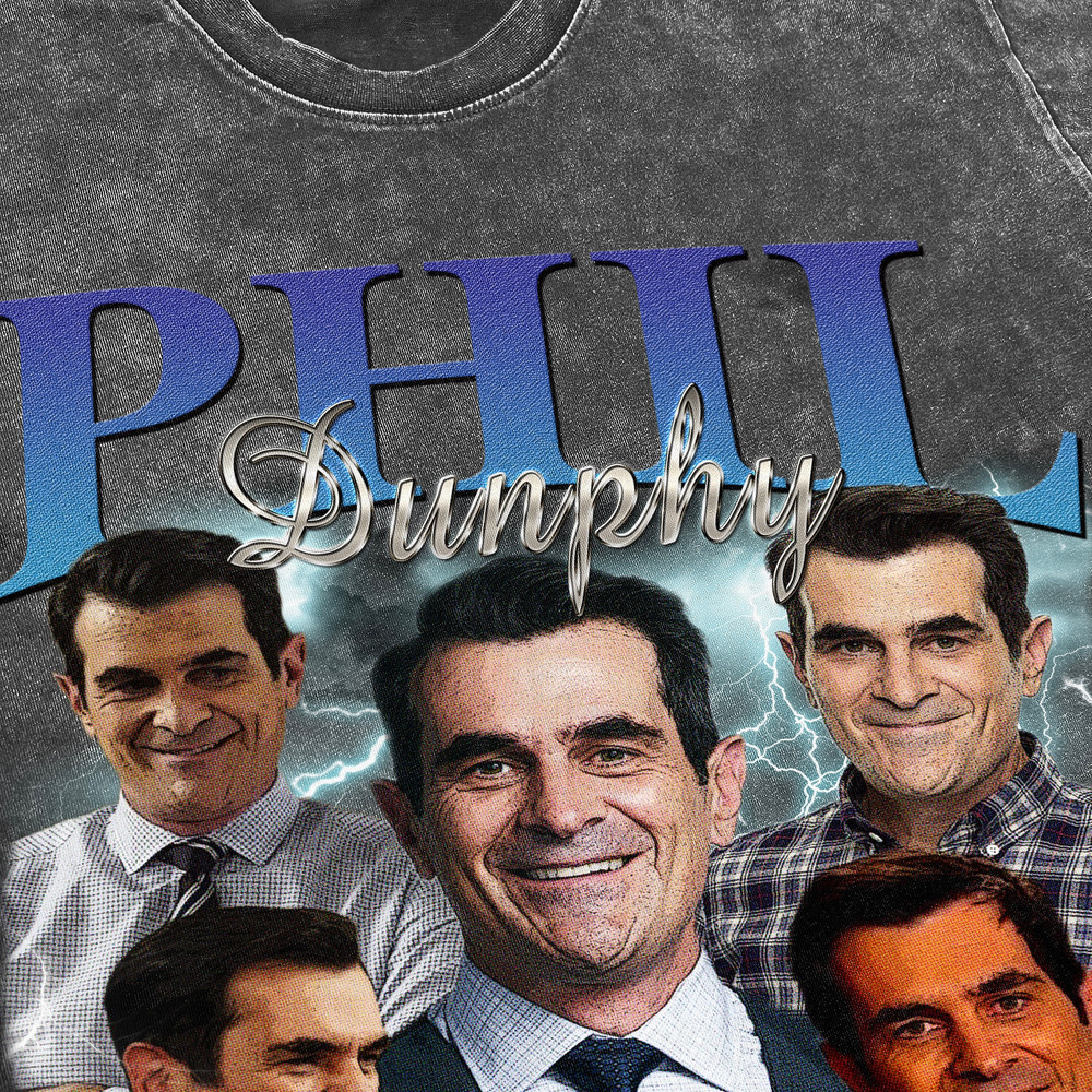 Phil Dunphy Vintage Washed Shirt, Actor Homage Graphic Unisex T-Shirt, Bootleg Retro 90's Fans Tee Gift - 3.jpg