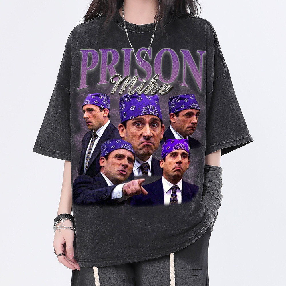 Prison Mike Vintage Washed Shirt, Actor Homage Graphic Unisex T-Shirt, Bootleg Retro 90's Fans Tee Gift - 1.jpg