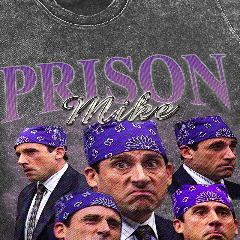 Prison Mike Vintage Washed Shirt, Actor Homage Graphic Unisex T-Shirt, Bootleg Retro 90's Fans Tee Gift - 3.jpg
