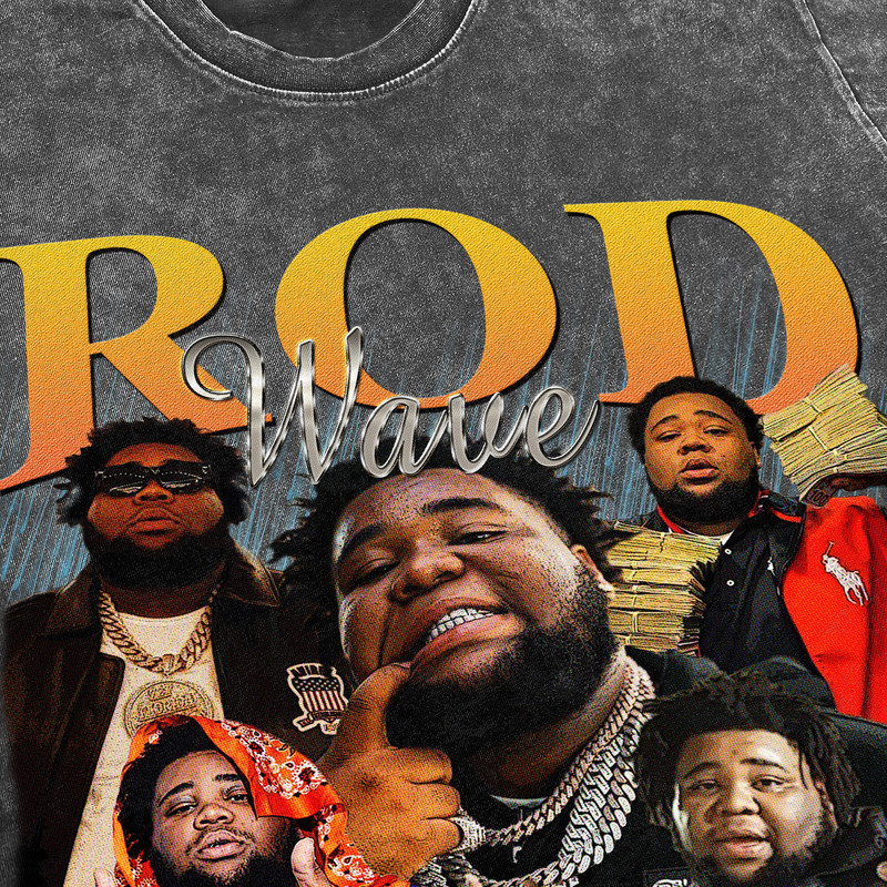 Rod Wave Vintage Washed Shirt,Hiphop RnB Rapper Singer Homage Graphic Unisex T-Shirt, Bootleg Retro 90's Fans Tee Gift - 3.jpg