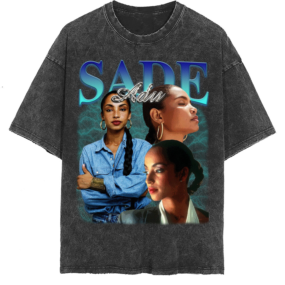 Sade Adu Vintage Washed Shirt, Hip hop RnB Rap Unisex Homage Tee,inspired Morena Fans Gift For Women, Retro 90's T-Shirt For Men - 2.jpg