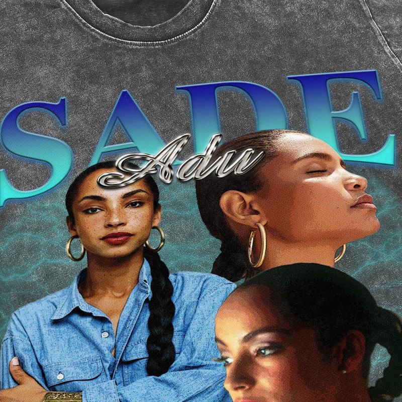 Sade Adu Vintage Washed Shirt, Hip hop RnB Rap Unisex Homage Tee,inspired Morena Fans Gift For Women, Retro 90's T-Shirt For Men - 3.jpg