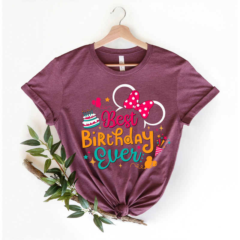 Best Birthday Ever Minnie Disney Shirt, Disney Shirt, Disney Birthday Party Shirt, Matching Disney Birthday Shirt, Birthday Girl Shirt, - 5.jpg
