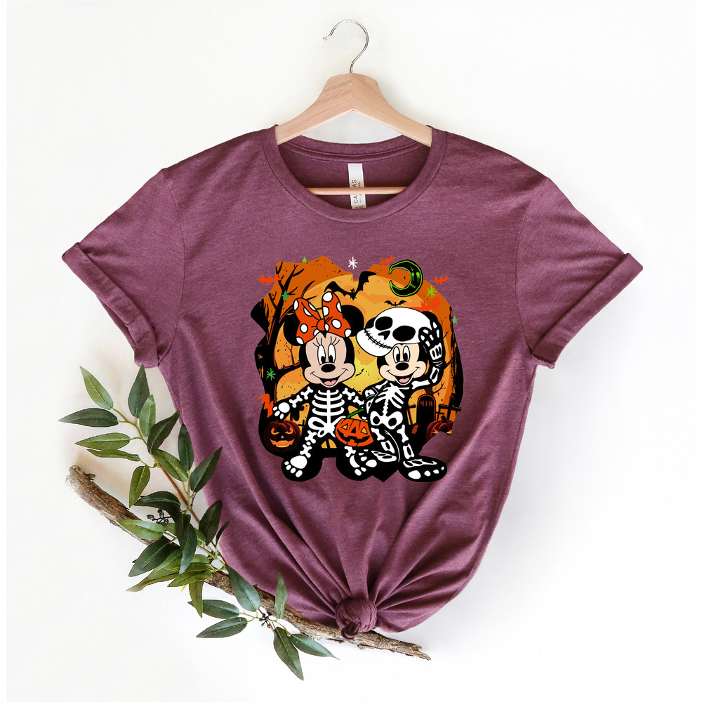 Disney Halloween Skeleton Shirt, Disney Halloween Matching Shirt, Halloween Mickey Minnie Shirt, Disney Matching Shirt, Disney Family Shirt - 2.jpg