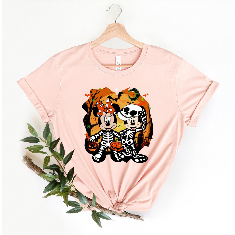 Disney Halloween Skeleton Shirt, Disney Halloween Matching Shirt, Halloween Mickey Minnie Shirt, Disney Matching Shirt, Disney Family Shirt - 3.jpg