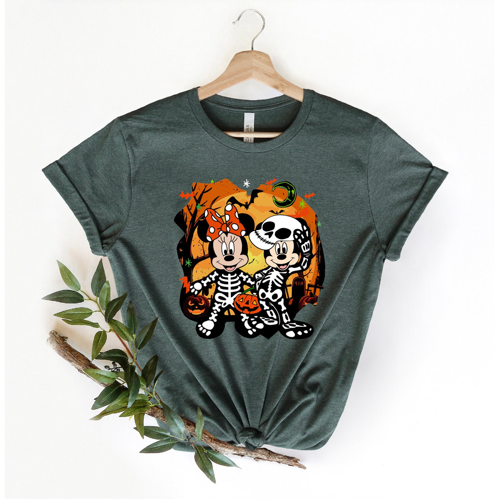 Disney Halloween Skeleton Shirt, Disney Halloween Matching Shirt, Halloween Mickey Minnie Shirt, Disney Matching Shirt, Disney Family Shirt - 5.jpg