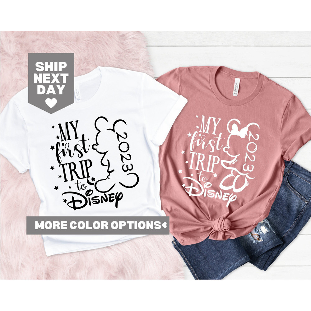 My First Disney Trip, Matching Disney Shirts, 2023 Disney Vacation, Disney Family Shirts, Disney Kids Shirts, Disney Family Matching Shirts - 1.jpg